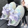 Girls Shoes Spring Kids Fashion Sequined Sneakers Lightweight Princess White Board Shoes