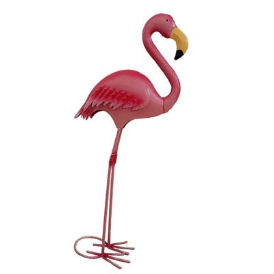 Decorative Iron Flamingo Statue For Garden Patios Or Home Courtyards Landscape J0MC