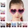 Multi-style Baby Sunglasses Headband Set Hearted Shaped Sunglasses & Bow Headband for Baby Girls Summer Outdoor Gift