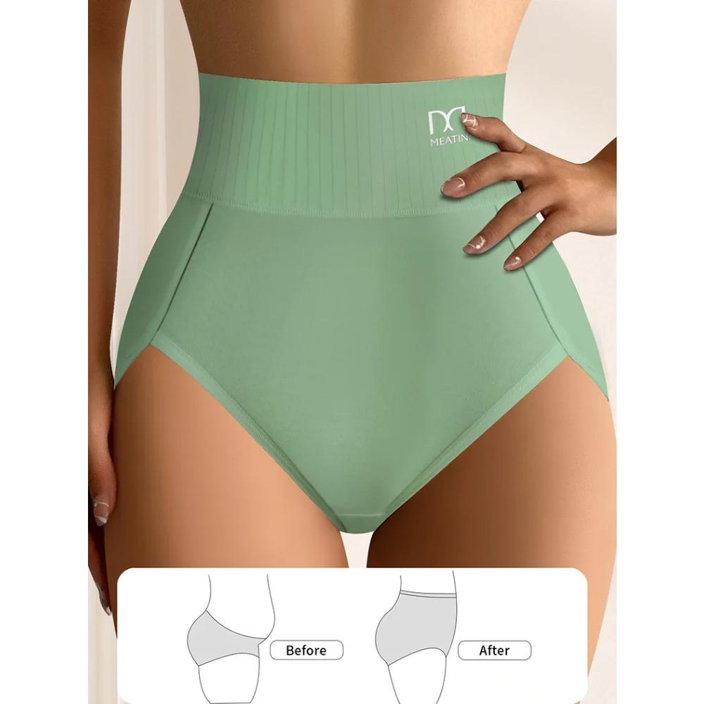 High Waist Shaper Panties For Women Seamless Underwear Plus Size Female Cotton Briefs Breathable Intimates