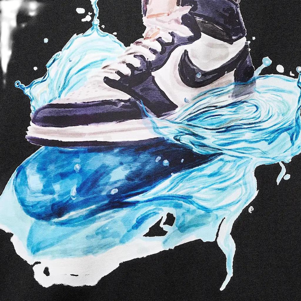 Jordan Aj1 Jumpman T-Shirt Comfortable Fashion Casual Short Sleeve Kids Tops Black II3072-010