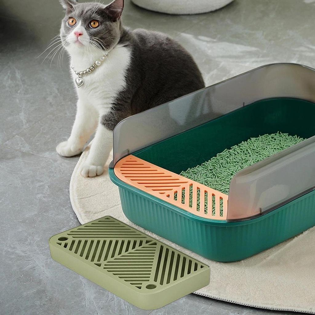 Cat Lipter Mat Kitten Litch Footboard Pand Control of The Double -layer Litter for Interior Cats
