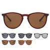 Adult Sunglasses Round Large Frame Ultra-light Classic Anti-slip Sun-resistant Clear Lens Anti-UV Women Men Unisex Sunglasses for Outdoor