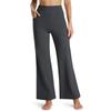 Women's Fleece Lined Wide Leg Yoga Pants Waterproof High Waist Business Pants Winter Warm Sweatpants with Pockets