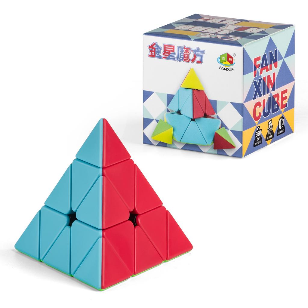 Verdrehter schräger Rubik's Cube einfarbig Farbe Alien Drei-Ebenen-Variante Kreativ Leichtgängig Kinder Lernspielzeug