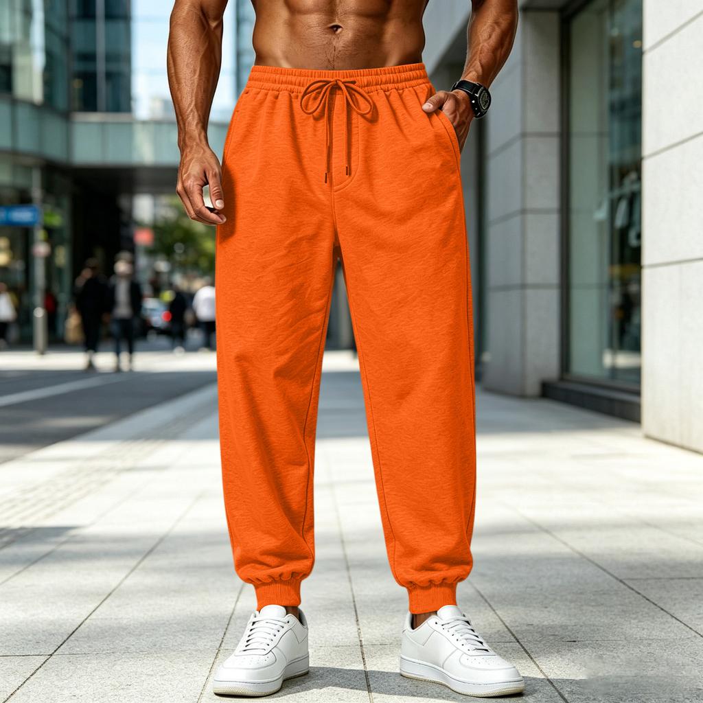 Men's Casual Drawstring Sweatpants for Jogging and Lounging