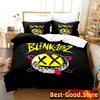 Juego de Cama Impresión 3D Top Blink-182 Niños Jóvenes Niñas Jóvenes Individual Doble Queen King Medidas Suave Funda Nórdica Funda de Almohada Cama Para niños Adulto
