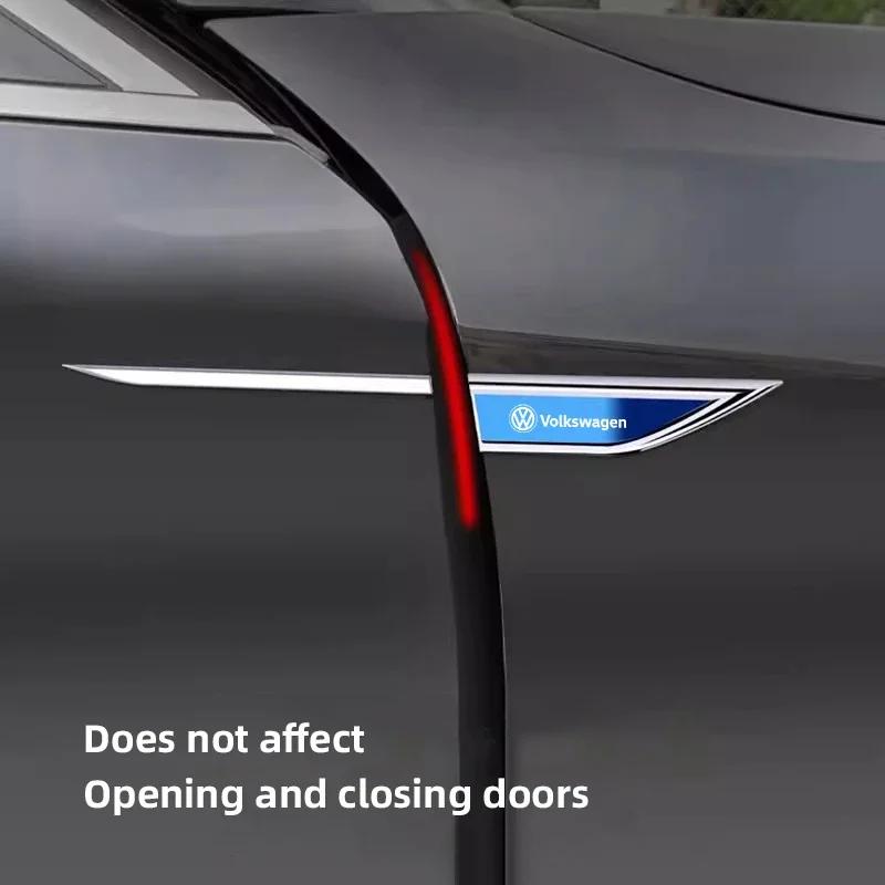 lmn1 ·2Pcs Volkswagen Exclusive Car Fender Metal Emblem Stickers For VW GTI Polo Golf Passat Tiguan Arteon Touareg Taigo Caddy Jetta