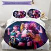 3pcs Kpop Hunter8 pattern bedding set duvet cover set includes duvet cover &pillowcases, perfect all season bedroom decoration & gift