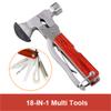Campingausrüstung Multitool, Coole & Einzigartige Geburtstagsgeschenke für Männer Ehemann Freund, 18-in-1 Ausrüstung für Outdoor Jagd Wandern, Notfall-Fluchtwerkzeug mit