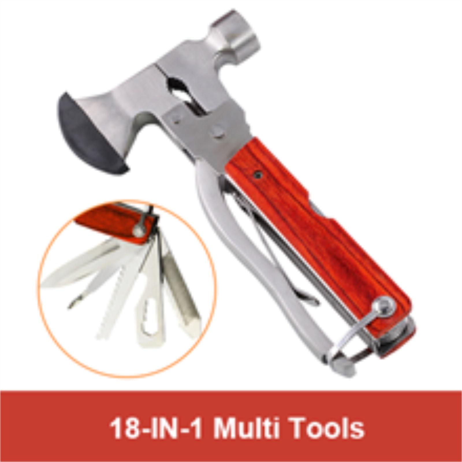 

Мультитул для кемпинга, Крутые и уникальные подарки на день рождения для мужчин, мужа, парня, 18-в-1 снаряжение для охоты, походов на открытом воздухе, инструмент для аварийного побега с One Size