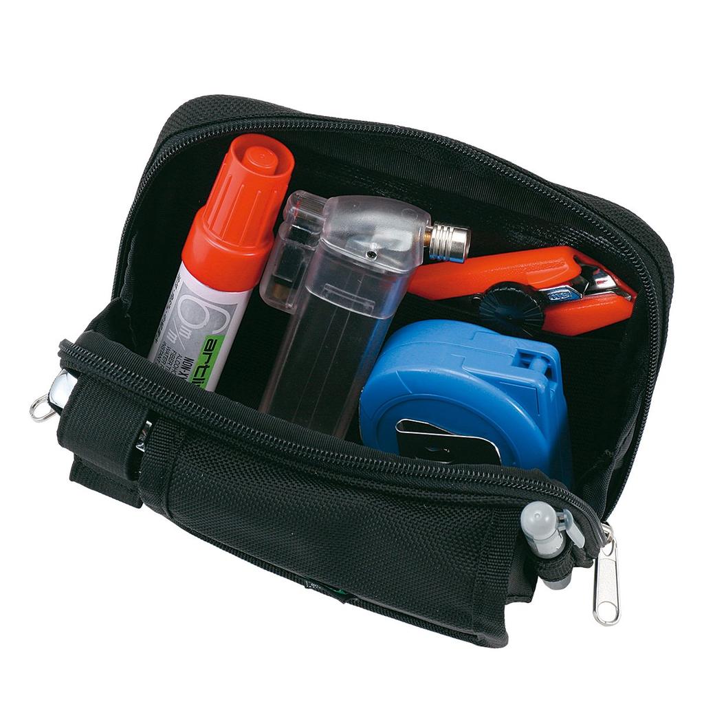 LOGOS Hip Cargo 4 Bag Pouch with Belt and Storage Pocket No. Carabiner, Loop,