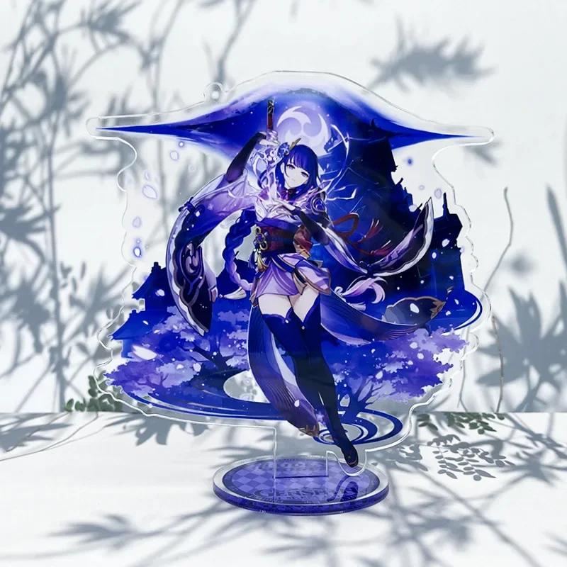 Game Impact New Stand Figure Acrylic Yelan Chevreuse Navia Xiao Cosplay Model Plate Desk Decor Fans Friend Gift