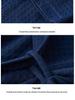 Unisex Long Sleeve Bathrobe - Spring/Autumn Solid Color