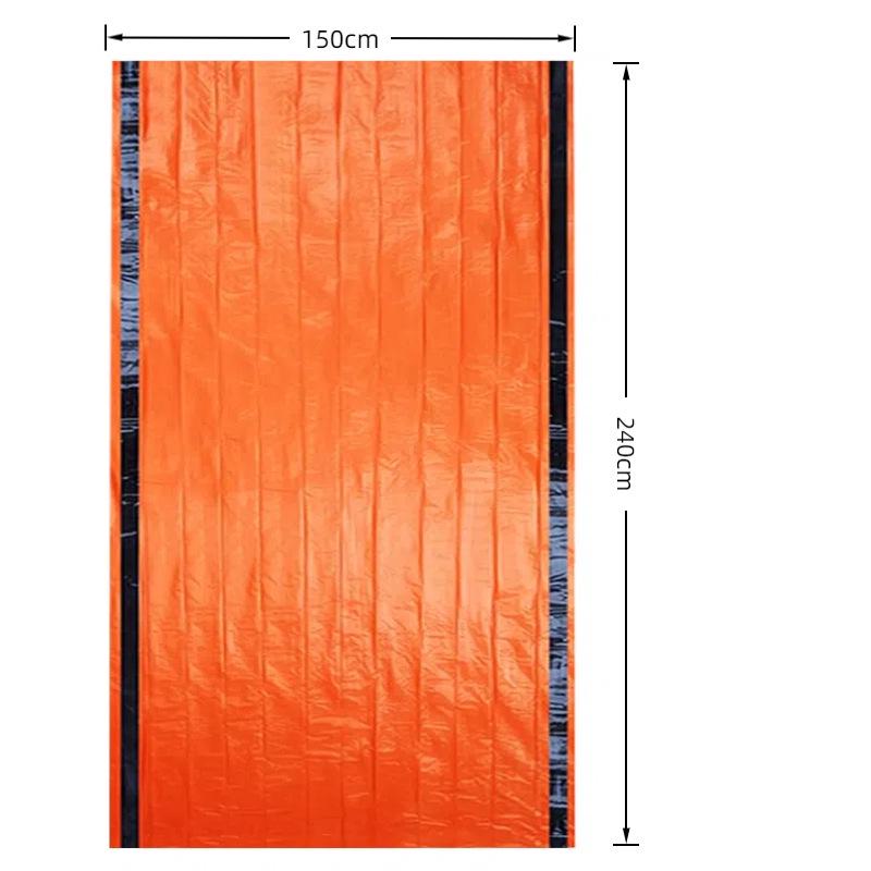 Portable Emergency Insulated Survival Tent with Aluminum Film Blanket for Camping and Mountaineering