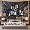 Custom Name Text Tapestry Sex Pistols Personalized Polyester Wall Tapestry For Bedroom And Room