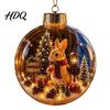 Decorative Ornaments for Home Glowing Christmas Story Ornament Mini Holiday Scene In Ball Light Up Hanging Baubles Clear Plastic Ball Xmas