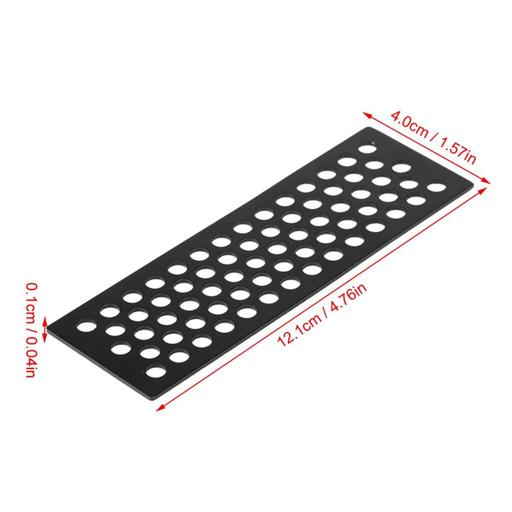 2pcsCelsiusset Aluminium Sand Ladders Recovery Board Ramp Tool for 1Celsius10 RC Crawler(Black)