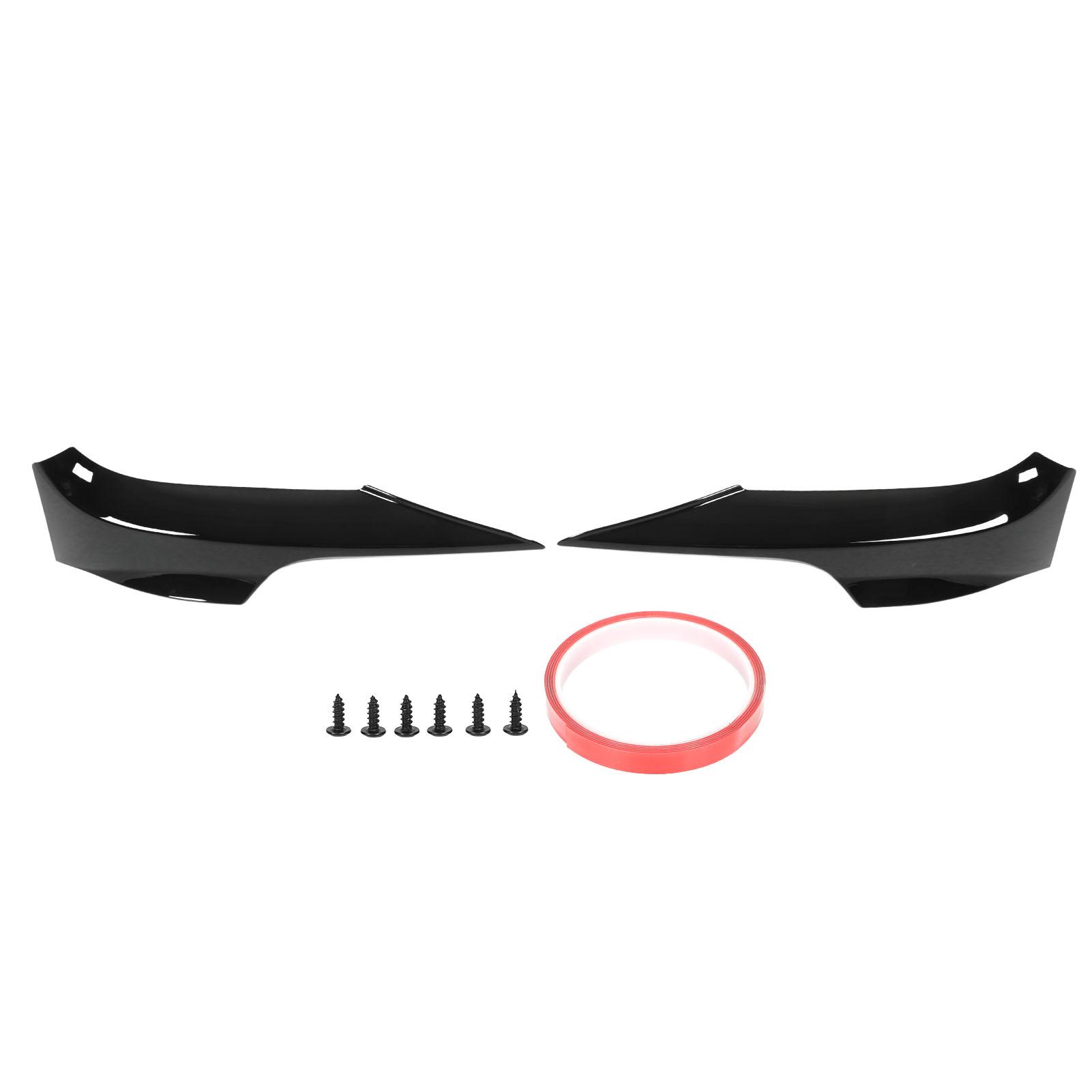 Front Bumper Lips Corner Spoilers Splitters Lower Bumper  or Trim for 3 Series E92 M Sport   2006‑2010
