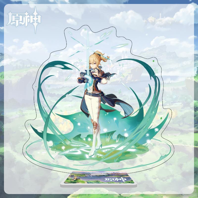 16cm Height  Acrylic Large Stand-up Display Featuring Characters From Mondstadt, Liyue, and Inazuma In Genshin Impact