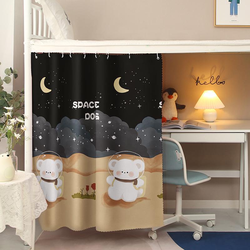 Bright Sun Blackout Dorm Bed Curtains for Students (Upper/Lower Bunk)