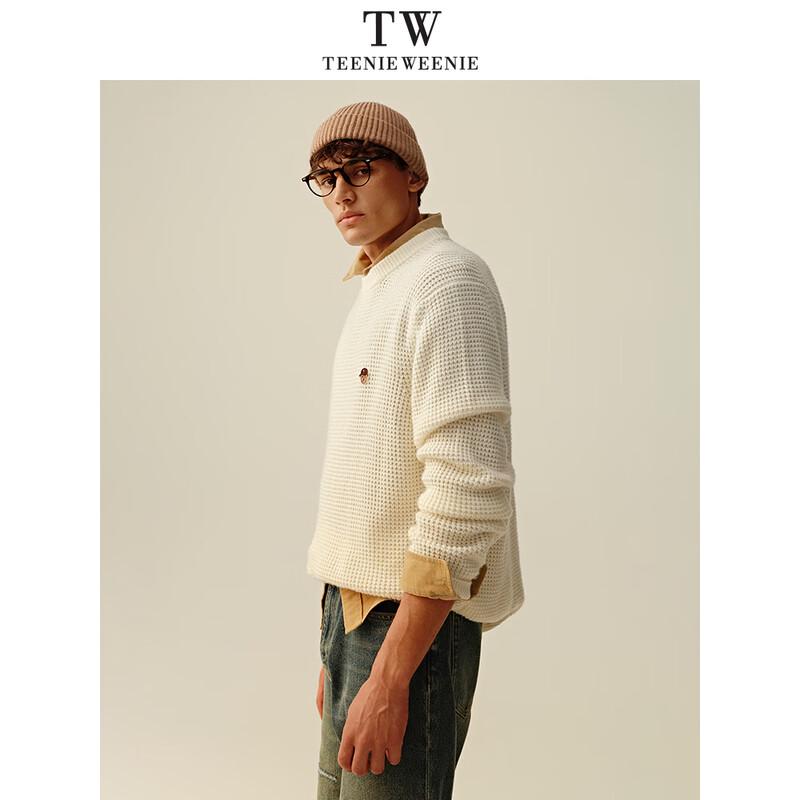 Teenie Weenie Men's Embroidered Bear Loose-Fit Sweater