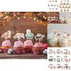 Turtle Birthday Cake Accessories With Diy Paper Placards For Event Decor