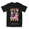 Snoop Dogg Rapper Hip Hop Hund T-Shirt Herren Baumwolle Coole T-Shirts Rundhals T-Shirts Kurzarm Oberteile