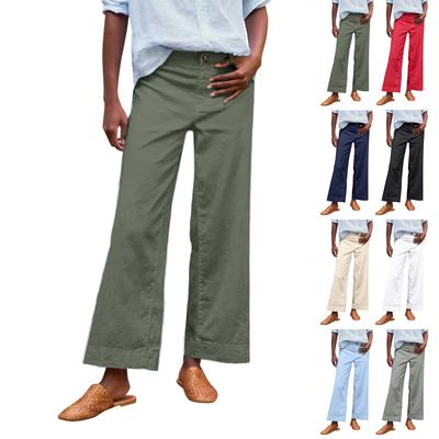 Women's Casual Loose Pants Straight Wide Leg Pants Casual Pants