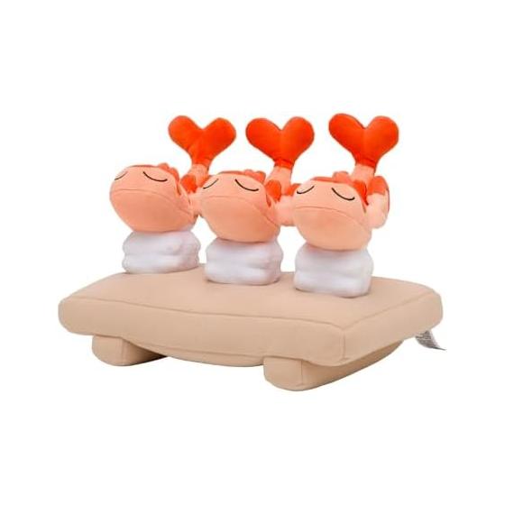 Pokemon Plush Sushi! Tatsugiri Assortment, One Serving! Featuring Greavard and Cetitan Cute Character Figure, Official Pokemon Center Plush,