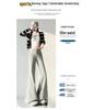 2026 Spring Women's Petite Low-Waist Micro-Flare Wide-Leg Sweatpants – Slimming, High-End Feel