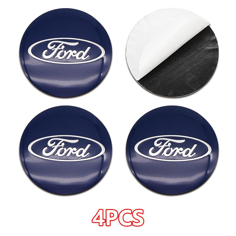 

4Pcs 56/60/65mm ABS Wheel Center Hub Cap Badge For Ford Fiesta Mondeo Fusion Explorer Escape Shelby Edge Auto Tuning Accessories 56mm