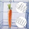 Stainless Steel Bird Cage Accessories Parrots Feeding Set Foraging Cup Feeders Fruit Fork Durability