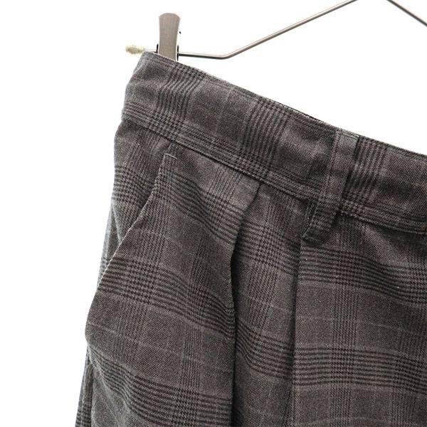 68&brothers Check Pattern 2 Tack Pants M Gray Men's Used