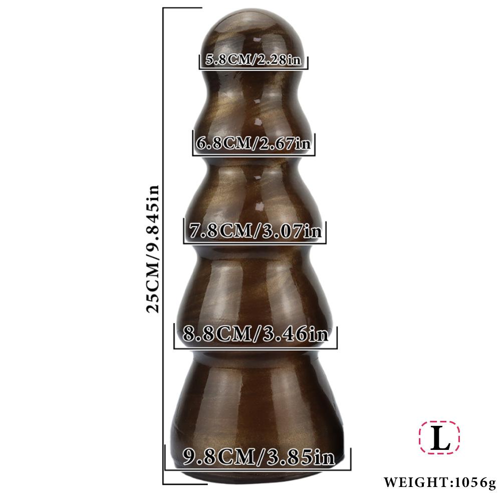 Extra Long Anal Beads with Suction Cup, Large Butt Plug Trainer for Beginner To Advanced, Silicone Anal Sex Toy for Men Women