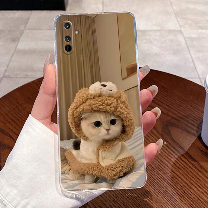 Jelly Casing For Realme C3 Capa Realme C3i Funda Clear Silicone Soft TPU Back Cover Cute Cat Rabbit Heart Protective Case Coque