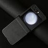 Hand Crafted Genuine Leather Case For Samsung Galaxy Z flip Phone Cover Galaxy Z Flip 3 flip4  Back Shell Coque Capa