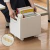 Mobile Bookshelf Under The Table, Simple Student Book Sorting Box with Pulley