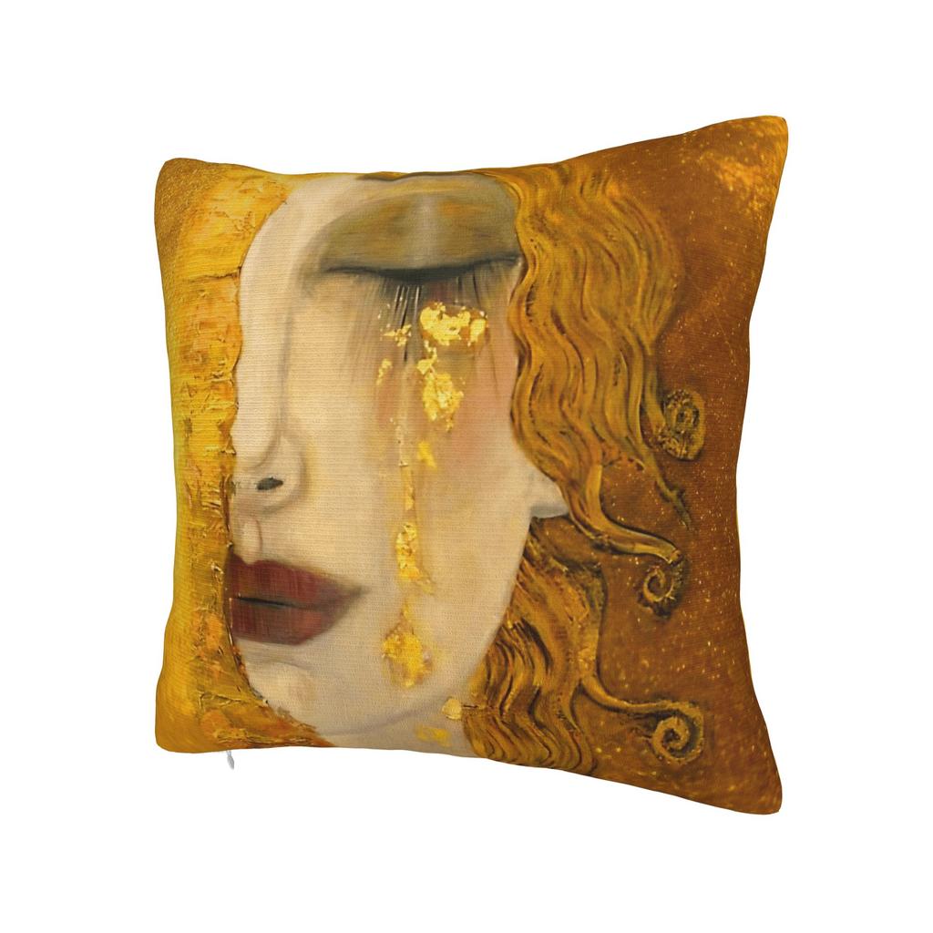 Gustav Klimt Kunst Kissenbezug Druck Kissenbezug Neuheit Kissenhülle für Sofa Couch Bett Wohnzimmer