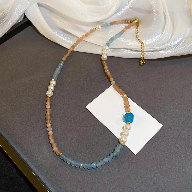 Sweet Dopamine Baroque Pearl Clavicle Necklace - French Fashion Temperament Jewelry for Women