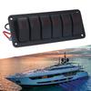 6 Gang Rocker   Panel LED Backlit On Off   Waterproof Circuit   for Car RV Bus Marine Boat ATV UTV