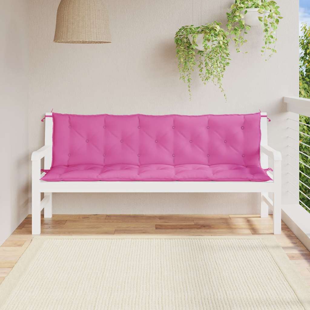 Vidaxl Pallet Cushions, 2 Pcs, Pink, Oxford Fabric