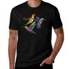 Colorful Cute Humming Birds Tshirt Basic Comfort Fit Tshirt For Unisex