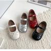 Youth Style Shoes Girls Ballet Flat Shoes Soft Sole Princess Style Slip-On Kids Fall Black Red