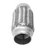 2 x 6in Car Exhaust Flexible Pipe Stainless Steel Weld Joint Tube Auto Accessories