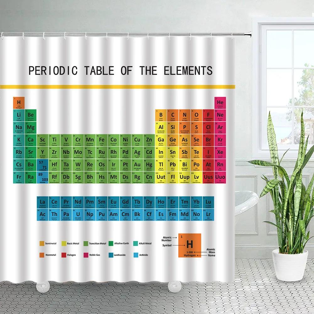 

Vintage Old Newspaper Shower Curtains France Paris Tower Periodic Table Bath Curtain Retro Fabric Print Home Bathroom Decor Sets 90x180cm-35x70in
