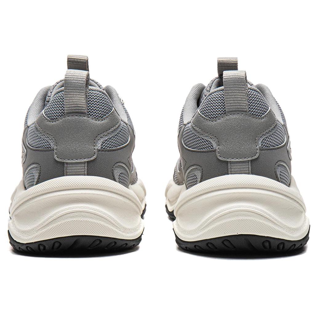 Li Ning Abrasion Resistant Lightweight Low top Chunky Sneakers Men's Gray AGCW201-1