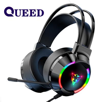 New USB Gaming Headset with Microphone 7.1 Channel Large Earmuffs Listening To Sound Debate Durable Headphones