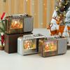 Decor Creative Christmas Radio Light Music Night Lamp With Santa Pattern Claus
