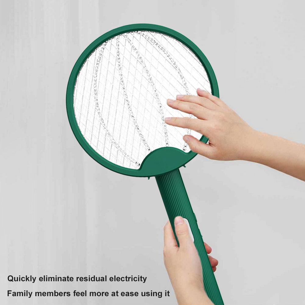 Foldable Bug Zapper Racket Rechargeable Electric Fly Swatter Safe Fly Killer and Mosquito Trap Lamp for Home Indoor Outdoor